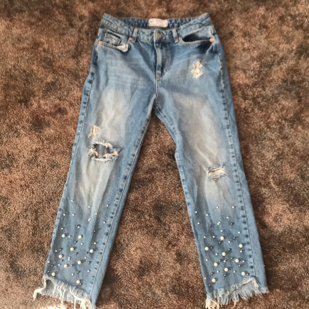Free People Pearl Cropped Jeans